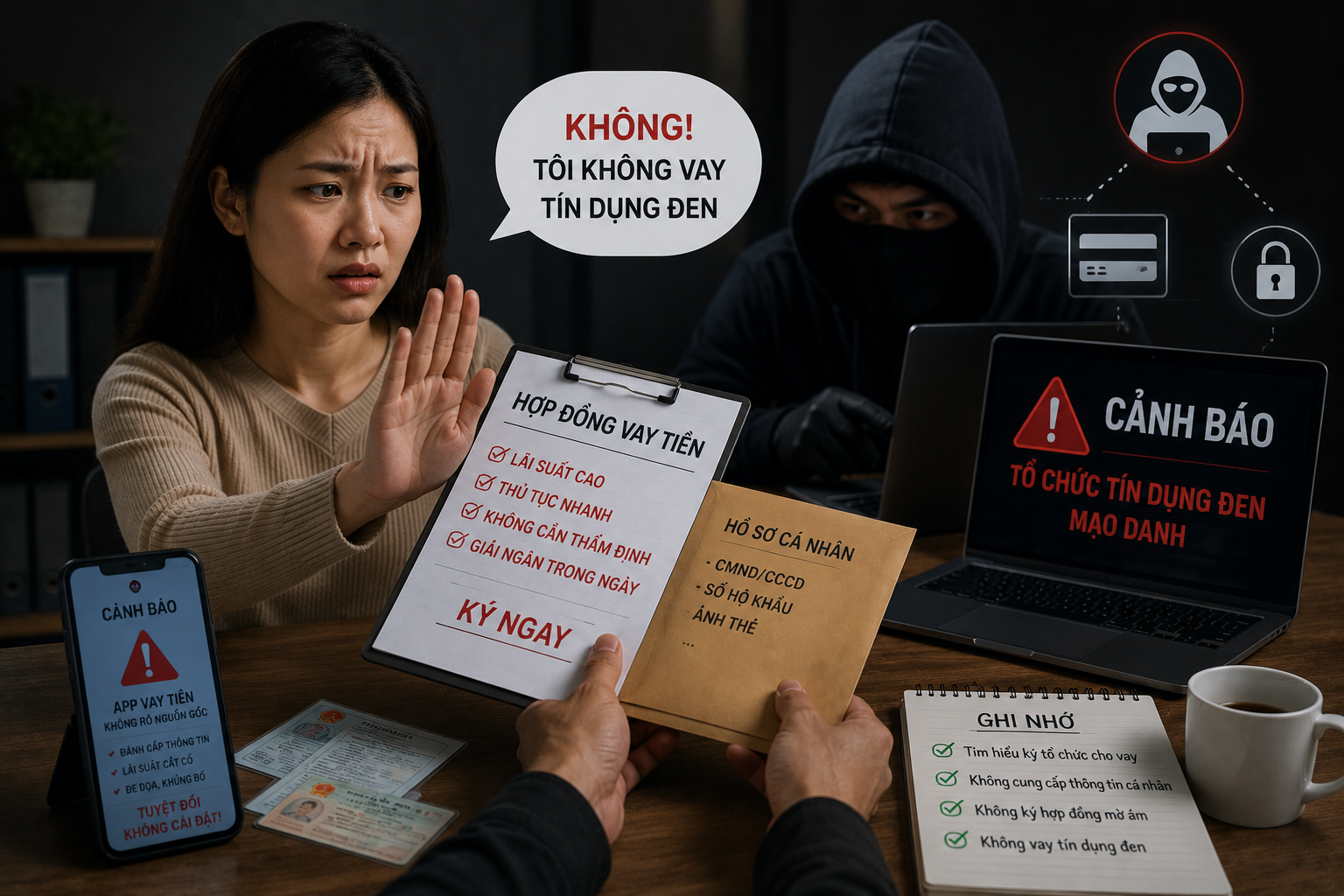 Cảnh giác với các tổ chức tín dụng đen mạo danh