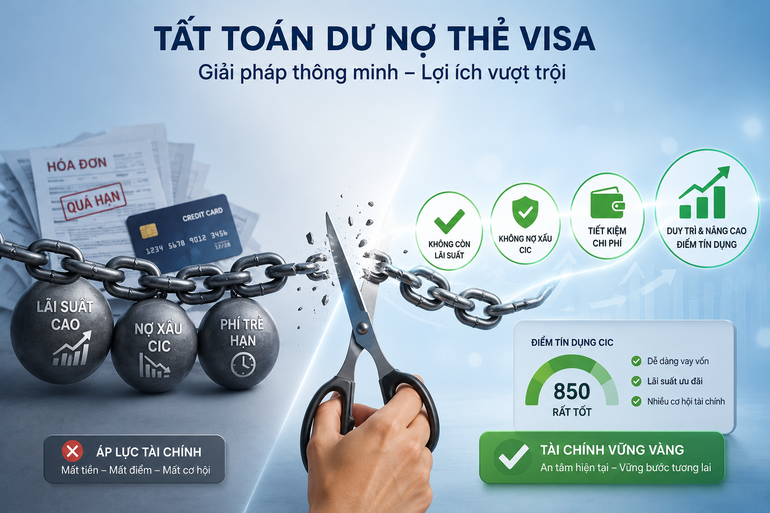 Lợi ích vượt trội khi chọn tất toán dư nợ thẻ visa nhanh chóng tphcm