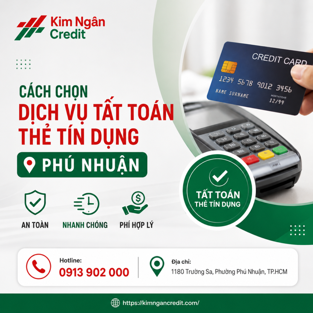 cách chọn dịch vụ tất cả thẻ tín dụng Phú Nhuận