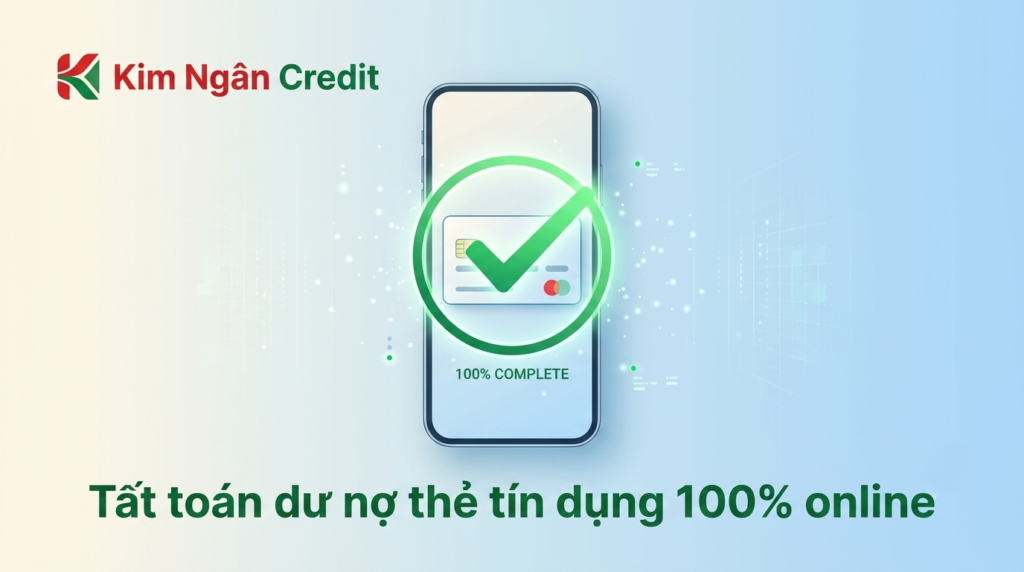 Tất toán dư nợ thẻ tín dụng 100% online